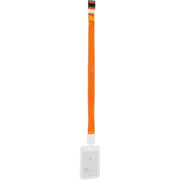 Work Badge Sleeves with Retractable Orange Plastic Id Badge Holder