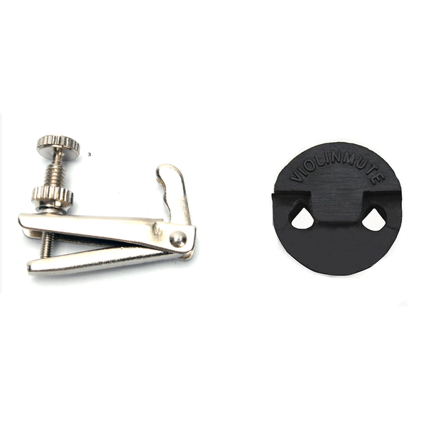 Violin Fine Tuner with Small Round Violin Mute