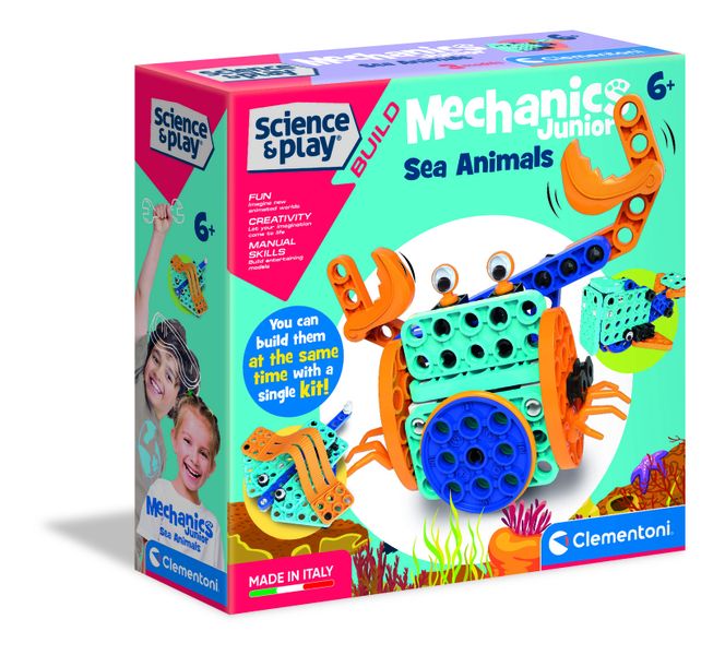Clementoni Mechanics Junior - Sea Animals 3 Model Kit
