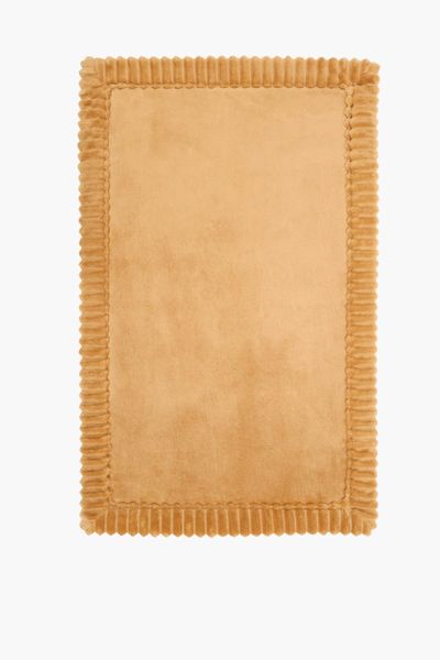 Ribbed Border Bath Mat, 50x80cm