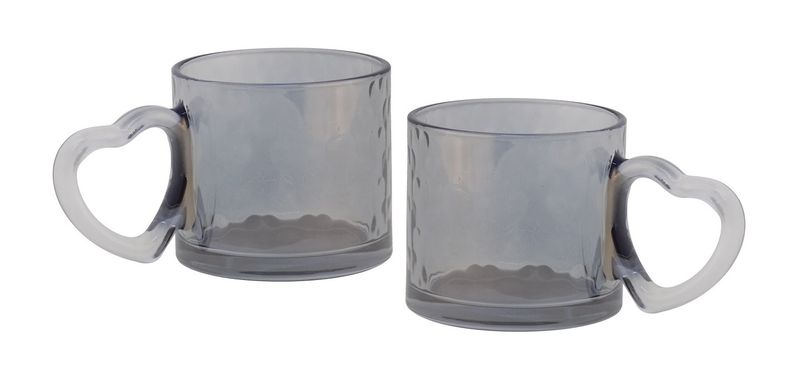 Elegant 2pcs Heavy Duty Mug Set - 340ml