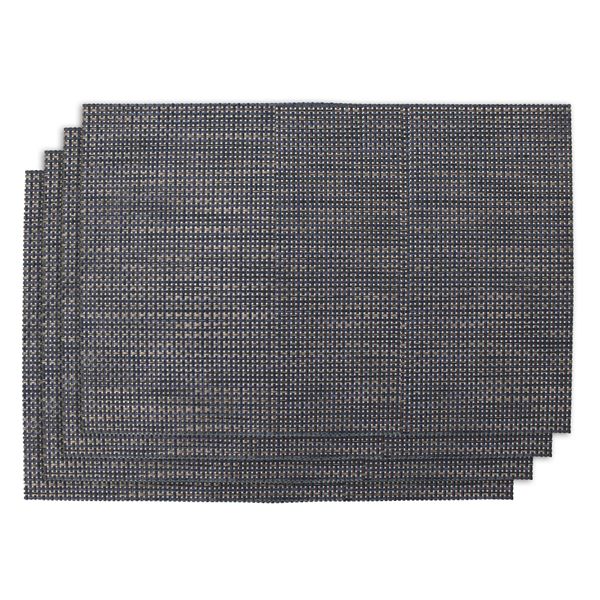 Regent Place Mats Woven Blue/Grey Pvc, 300x450mm - 4 Pack