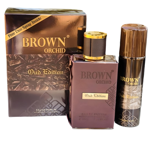 Brown Orchid Oud Edition 80ml with Deo Spray by Fragrance World