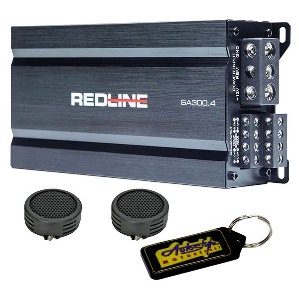 Digital Design RedLine 4-Channel 300W Amplifier &amp; Evo Tweeters &amp; Key Holder