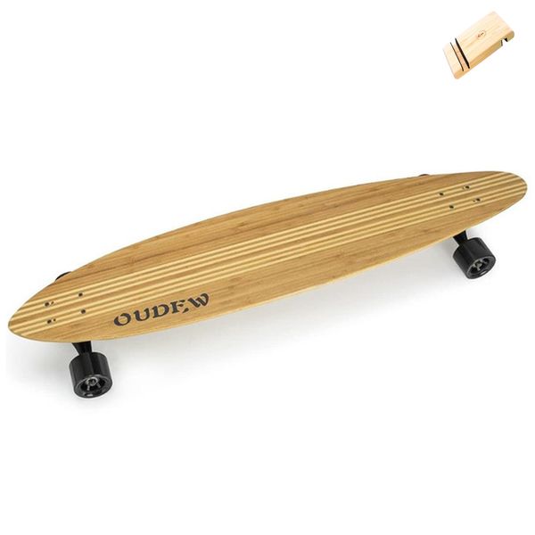 Longboard Bamboo 41'' Pintail &amp; College Originals Bamboo Tablet and Phone Docking Stand