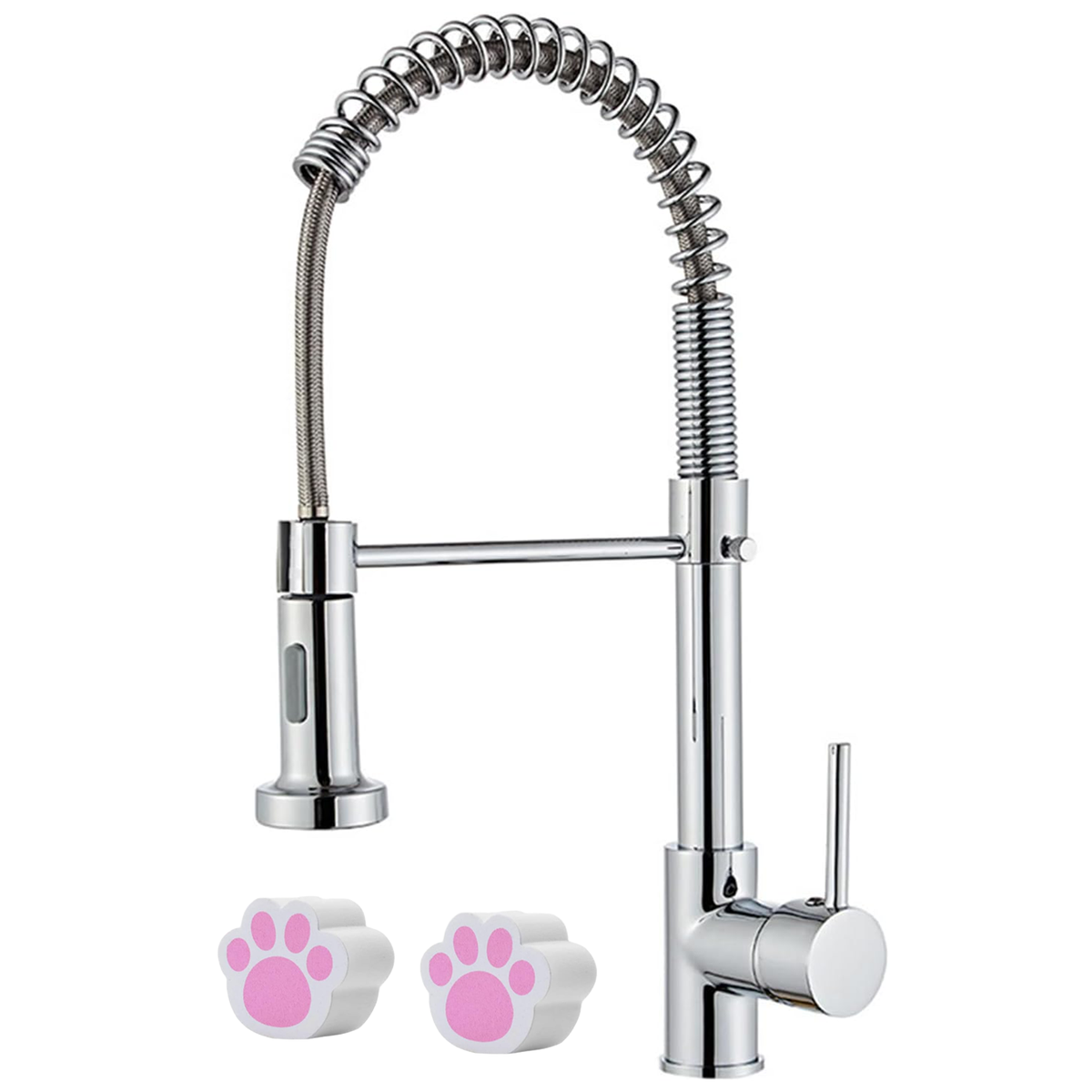 Kitchen Mixer Tap Bathroom Sink Faucet with Pull Down Sprayer Farmhouse Tap