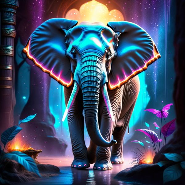 Canvas Wall Art - African Elephant 1
