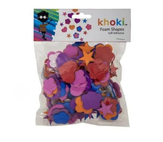 Colorful Foam Stars &amp; Hearts - Assorted Craft Accessories Pack