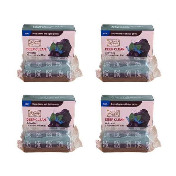 Madam Ranee Deep Clean Activated Charcoal and Mint Soap | 4 Pack x 100g