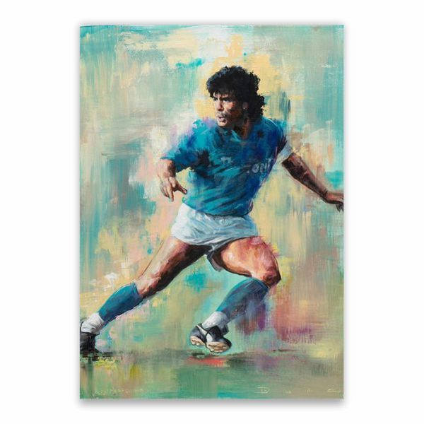 Maradona Painting Poster - A1