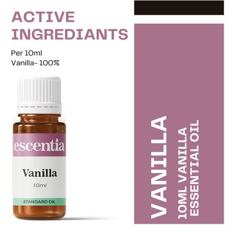 Escentia 10ml Vanilla Standard Essential Oil