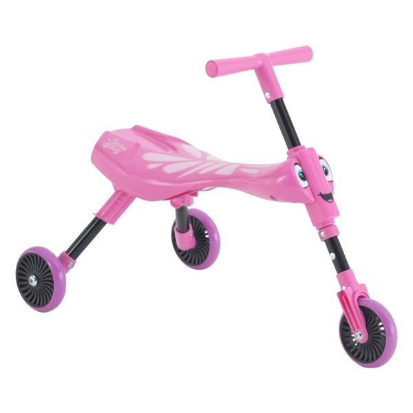 Scuttlebug 3-Wheel Foldable Ride-On Tricycle for 1+ Year - Butterfly