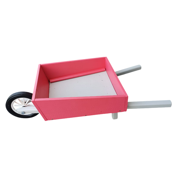 Just For Kids Kiddies Wooden Wheelbarrow - Pink