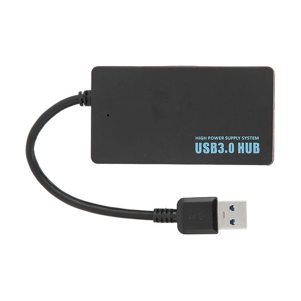 4-Port USB3.0 Hub, 5Gbps, Heat Dissipation, Black