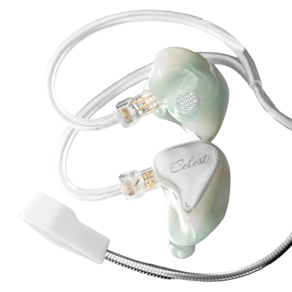 Celest - Wyvern Pro - In-Ear Monitor Earphones with Boom Mic - White