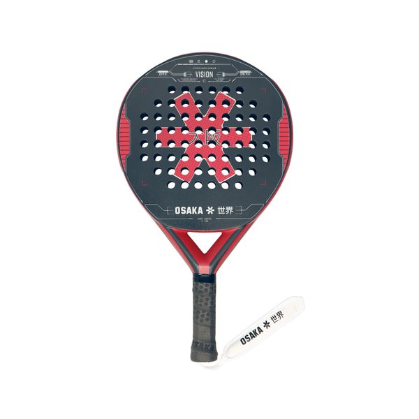 Osaka Padel - Vision Control Charcoal - Maroon Racket