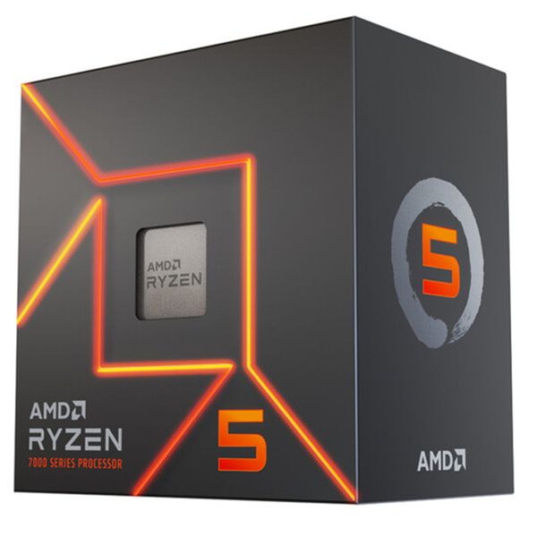 AMD Ryzen 5 7600 6-Core 3.8GHz AM5 Desktop Processor 12 Threads- Grey