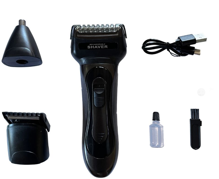 Rechargeable Shaver 3 in 1 Grooming kit