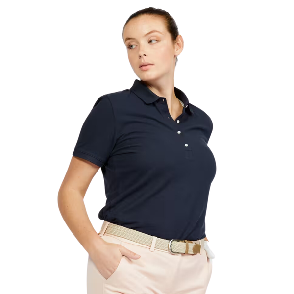 Sleeved Polo Shirt - Mw500 Navy Blue image