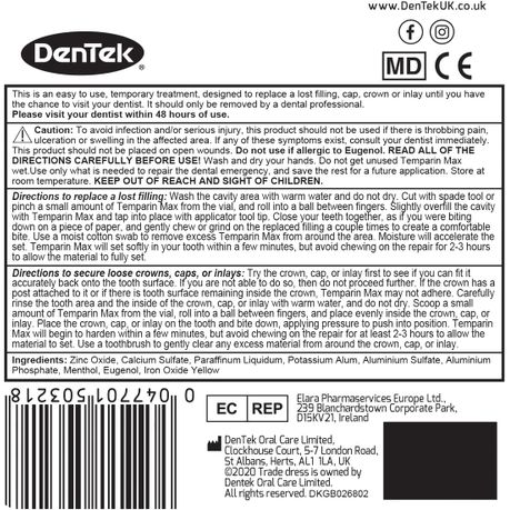 Buy DenTek Temparin Max Home Dental Repair Kit Twin Pack for