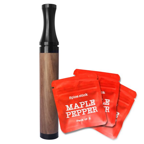 WisePuff Quit Smoking Inhaler and Flavours (3 Packs) - Maple Pepper