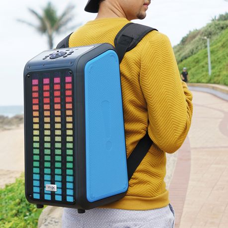 Backpack with charger and speakers best sale