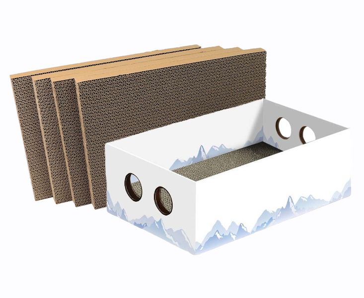 Cat Scratching Board - 5PCS Cat Scratcher with Box