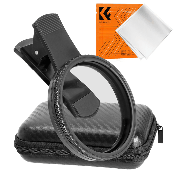 K&amp;F Clip-On 67mm Circular Polariser Filter for Mobile Phones | KF01.2902V2