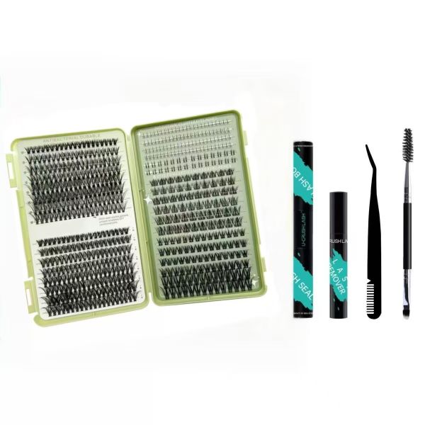 8-16mm Hybrid Eyelash Cluster 640 Pieces Waterproof Cluster Eyelashes