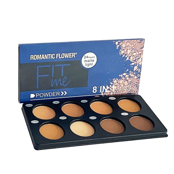 Romantic Flower 8 Shades Matte Makeup Face Contour Pressed Powder Palette