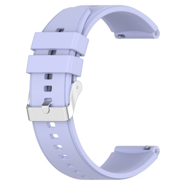 Silicone Strap Compatible with Garmin,Samsung, Huawei 20mm-Lilac