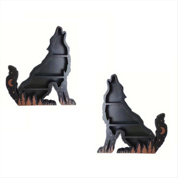 Crystal Stone Display Rack Crystal Stand Wooden Floating Wall Shelf