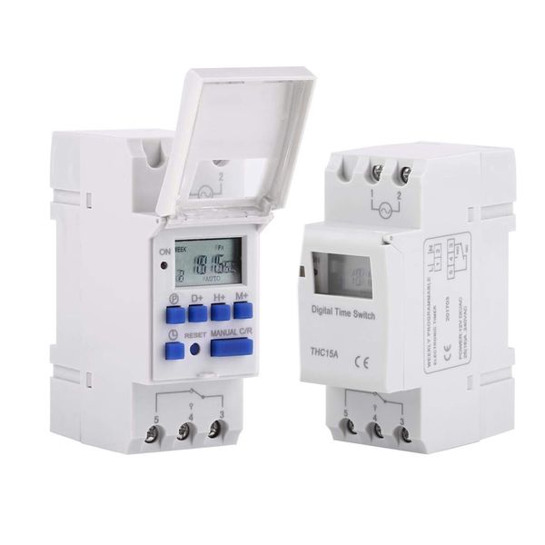 2 Piece 12V Digital Timer Programmable Time Relay 7 Days Automatic Switch