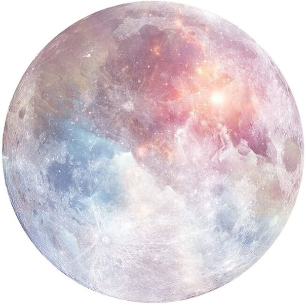 Round Stylish Moon Themed Mouse Pad