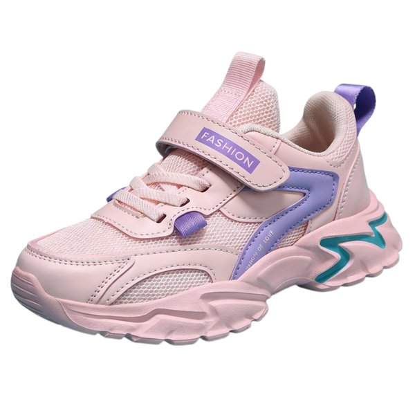 Girls Athletic Sneakers - Durable Long-Lasting Casual Shoes - Pink