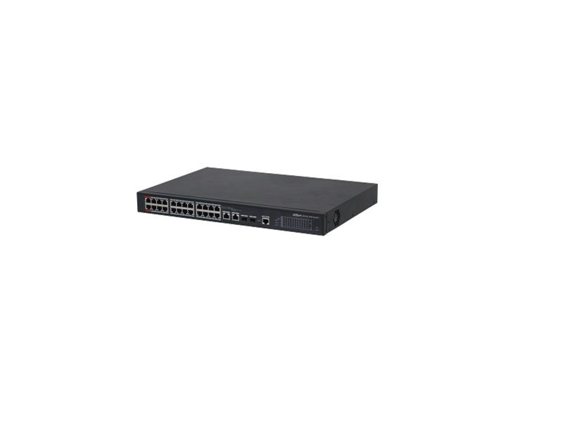 DAHUA 24-port 100 Mbps + 2-port Gigabit Managed PoE Switch