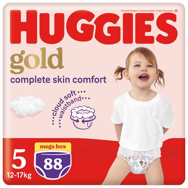 Huggies Gold Pants Size 5 Megabox 88's