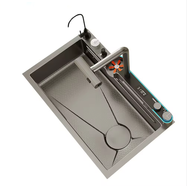 Nano Black Multifunctional Kitchen Sink 7546HT-B