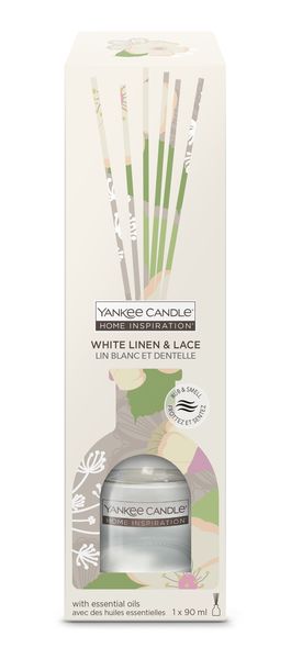 Yankee Candle Home Inspiration White Linen &amp; Lace Reed Diffuser 90ml
