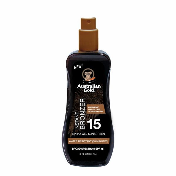 Australian Gold - Spray Gels with Instant Bronzer - SPF 15 - 237ml