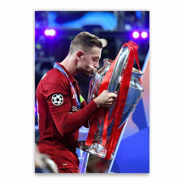 Henderson Kissing UCL Trophy Poster - A1