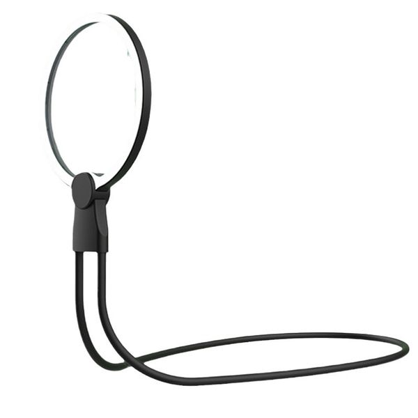 5 x Hands-Free Magnifying Glass with 24 LED Lights - Black