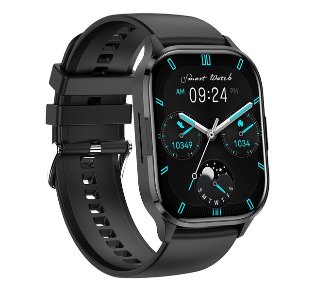 Smart Watch for Men and Women, Sports Tracker- Black Colour -Double strap