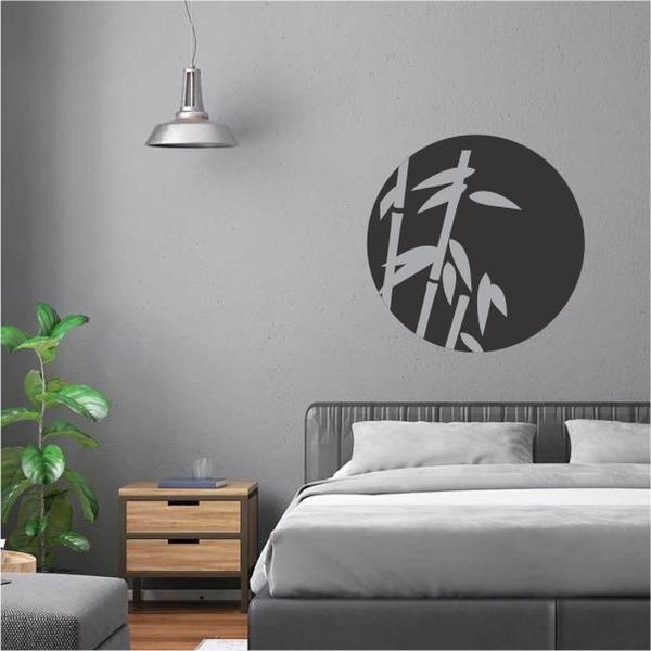 Bamboo Circle Decal Vinyl Sticker