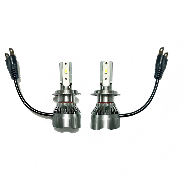 ECOMLIGHT H7 LED Headlight Bulbs 100W 6000K-8500K Pair Plug &amp; Play 12V-24V