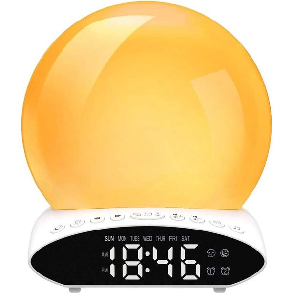 Sunrise Alarm Clock, Light Alarm Clock Sunrise Alarm Clock with LED Displa