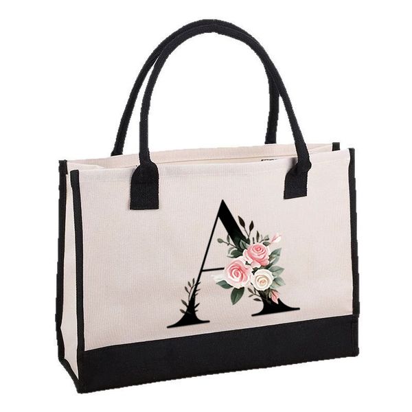 Inspirational Canvas Tote Featuring "Not Lucky Simply Blessed" Design