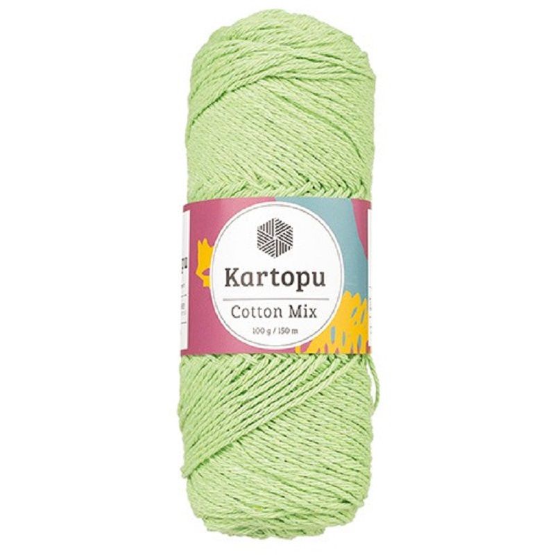 Kartopu Cotton Mix Yarn 100g Pack of 5 Lime 2122S Buy Online in