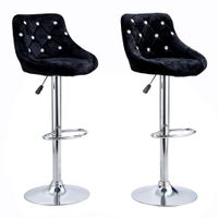 Velvet Bar Stools - Set of 2