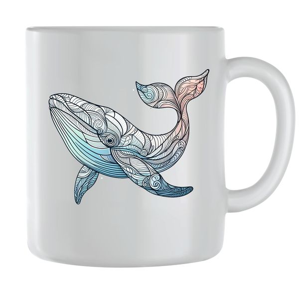 Whale13 Coffee Mugs for Men Women Sealife Graphic Design Cups Present 121
